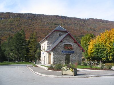 L'ex gare du tram devenue Office de Tourisme